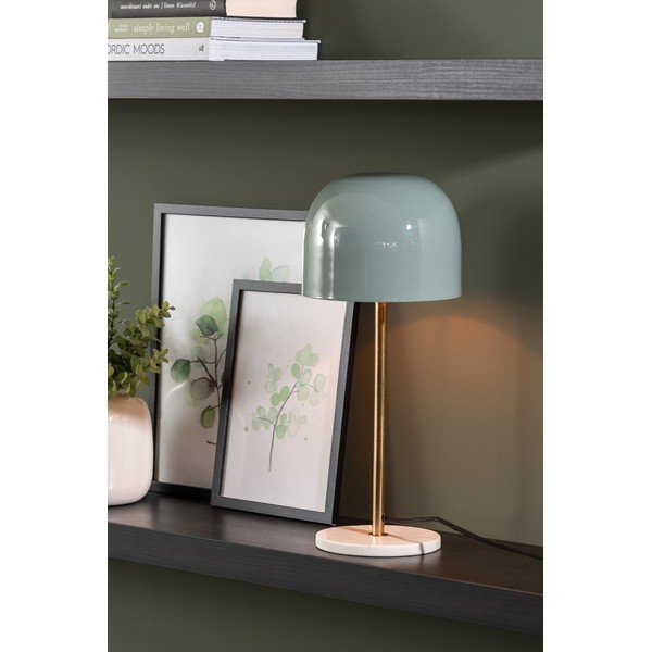 Stalinis šviestuvas mėtų spalvos (aukštis 50 cm) su metaliniu gaubtu Manta – Leitmotiv-image-1