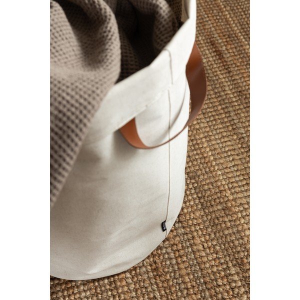 Smėlio spalvos iš tekstilės skalbinių krepšys 69 l Soft Storage – Bigso-image-4