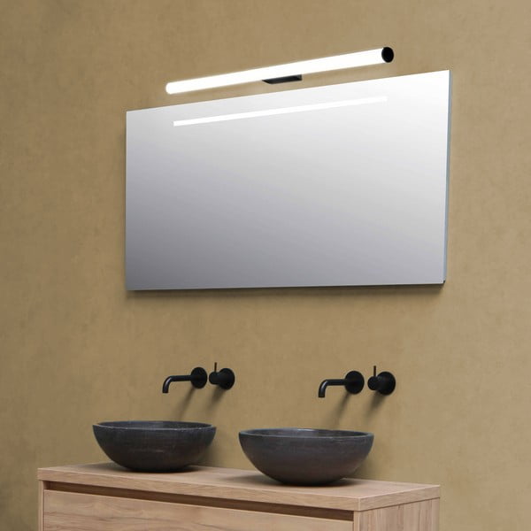 Juodos spalvos sieninis šviestuvas SULION Caspio, ilgis 90 cm-image-2