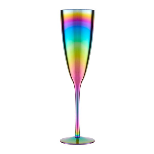 4 šampano taurių rinkinys su vaivorykštės efektu Premier Housewares Rainbow, 290 ml-image-1