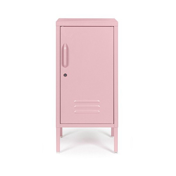 Šviesiai rožinės spalvos iš metalo su užraktu spintelė 35x76x40 cm Cambridge – Yes Everyday
