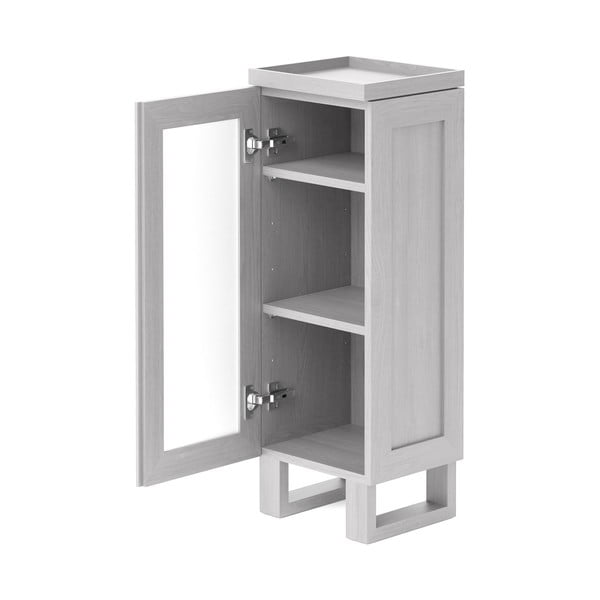 Balta ąžuolinė vonios kambario spintelė Wireworks Mezza-image-3