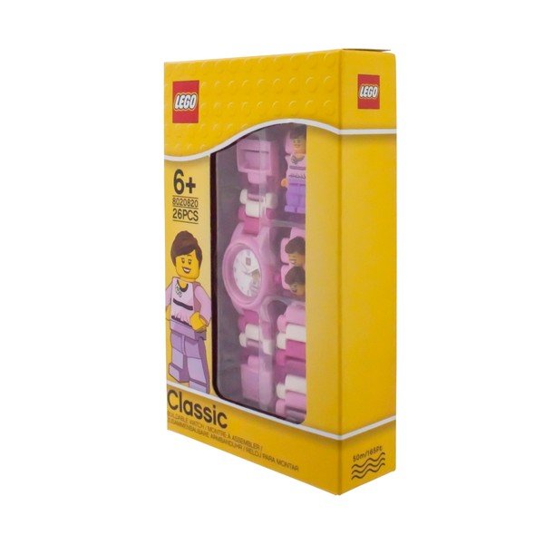Vaikiškas rožinis laikrodis su figūrėle LEGO® Classic-image-3