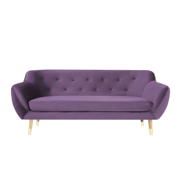 Violetinė trijų vietų sofa Mazzini Sofos Amelie