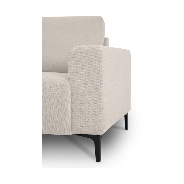 Smėlio spalvos kampinė sofa iš šenilinio audinio (su kairiuoju kampu/su gultu) Fabian – Scandic-image-4