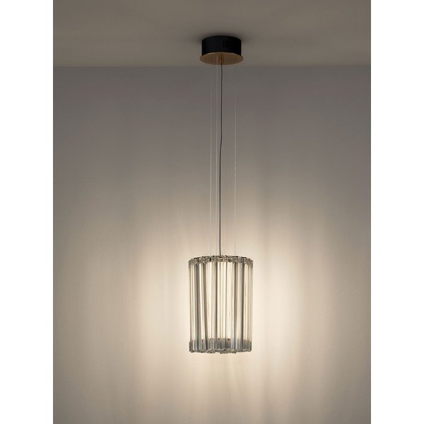 Žalvario spalvos iš plieno kabantis šviestuvas LED su pritemdymo funkcija ø 22 cm Nol – Nova Luce-image-3