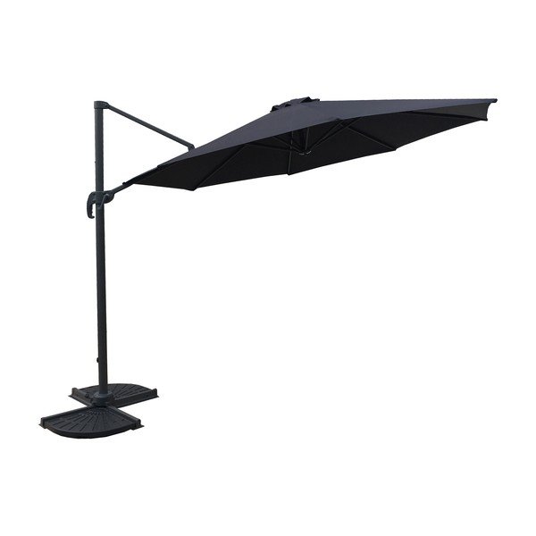 Skėtis nuo saulės pilkos spalvos 300x300 cm Deluxe – Garden Pleasure-image-4