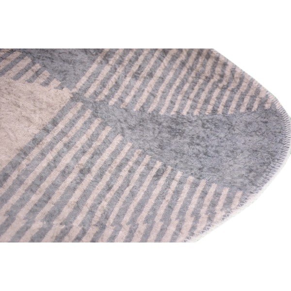 Skalbiamas kilimas pilkos spalvos 80x120 cm Oval – Vitaus-image-2