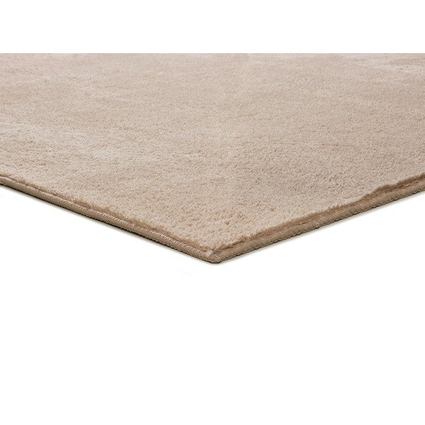 Kilimas iš mikropluošto smėlio spalvos 120x170 cm Coraline Liso – Universal-image-3