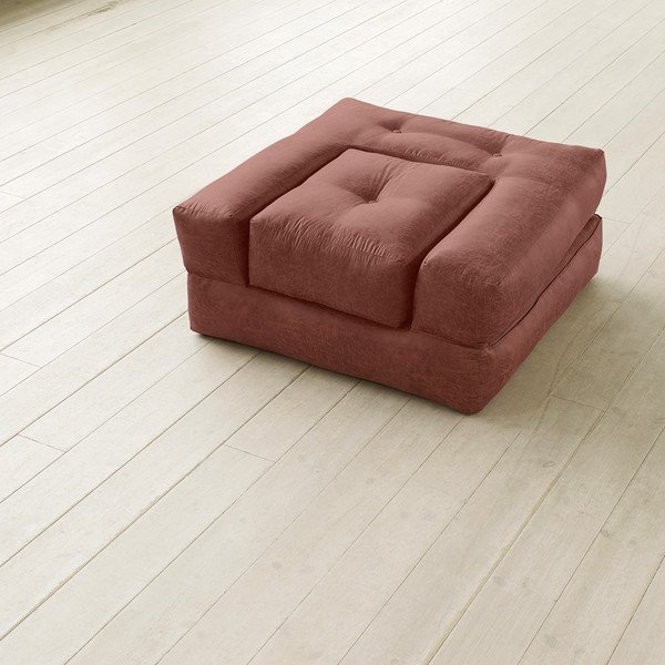 Kintamas fotelis "Cube", šokoladinis-image-3