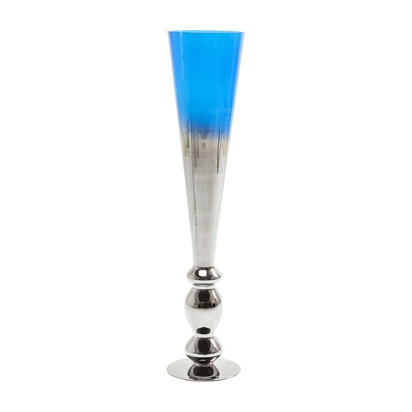 Mėlyno stiklo vaza "Kare Design Melange", 90 cm aukščio