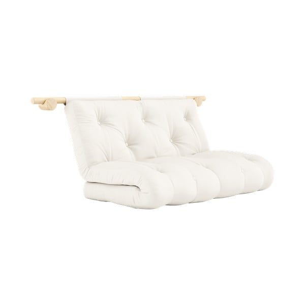 Natūralios spalvos sulankstoma sofa 135 cm Hooked – Karup Design