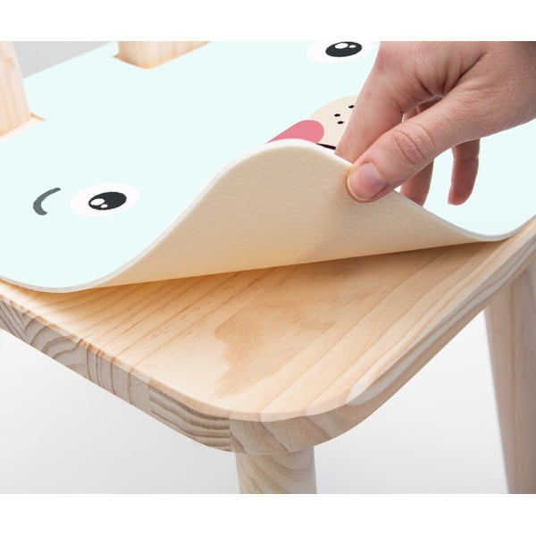 Vaikiška kėdutė iš pušies masyvo Little Nice Things Bunny-image-2