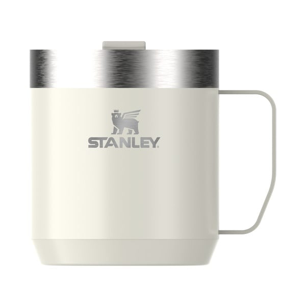 Kreminės spalvos iš nerūdijančio plieno termo puodelis 350 ml Stay-Hot Camp Mug Cream Gloss – Stanley