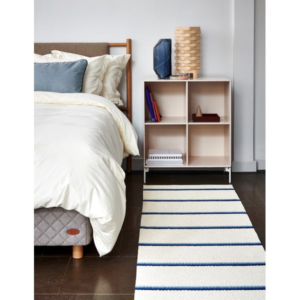 Mėlynos spalvos/kreminės spalvos lauko kilimas 70x300 cm Olle Blue Vanilla – Pappelina-image-2