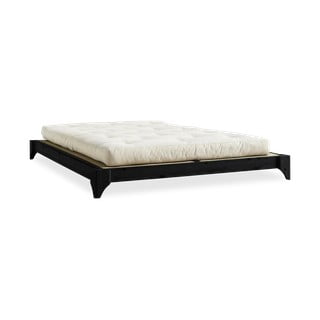 Dvigulė lova su čiužiniu ir tatami Karup Design Elan Double Latex Black/Natural, 160 x 200 cm