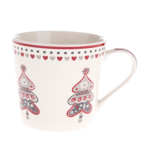 Porcelianinis puodelis su Kalėdų eglutės motyvu Dakls