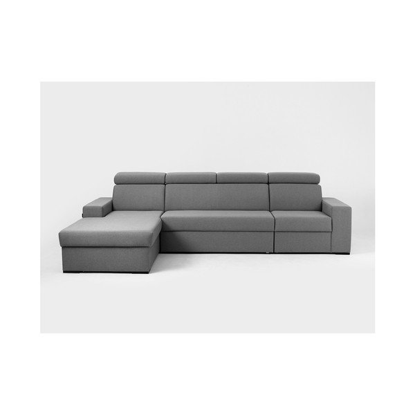 Pilka kampinė sofa Custom Form Atlantida, kampas kairėje-image-1