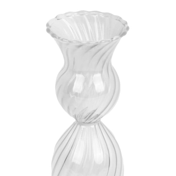 Stiklinė žvakidė PT LIVING Swirl, aukštis 17 cm-image-2