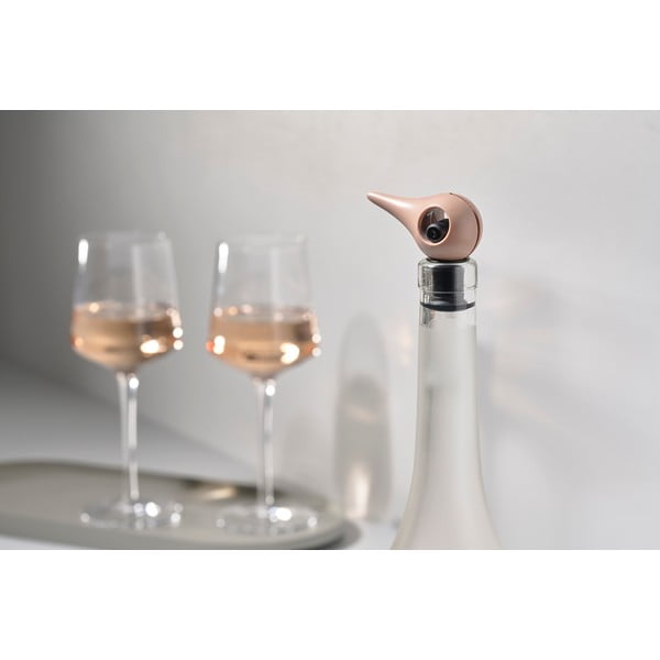 Rožinis silikoninis vyno kamštis Zone Rocks-image-1