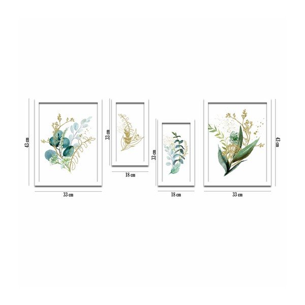 4 plakatų rinkinys 33x43 cm - Wallity-image-2
