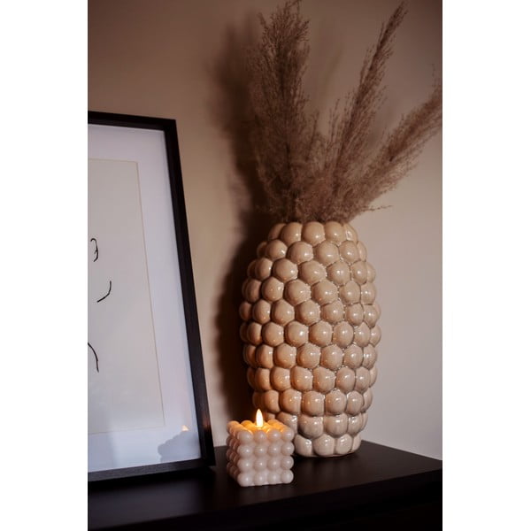 Smėlio spalvos vaško LED žvakė Star Trading Flamme Dot, aukštis 9,5 cm-image-4