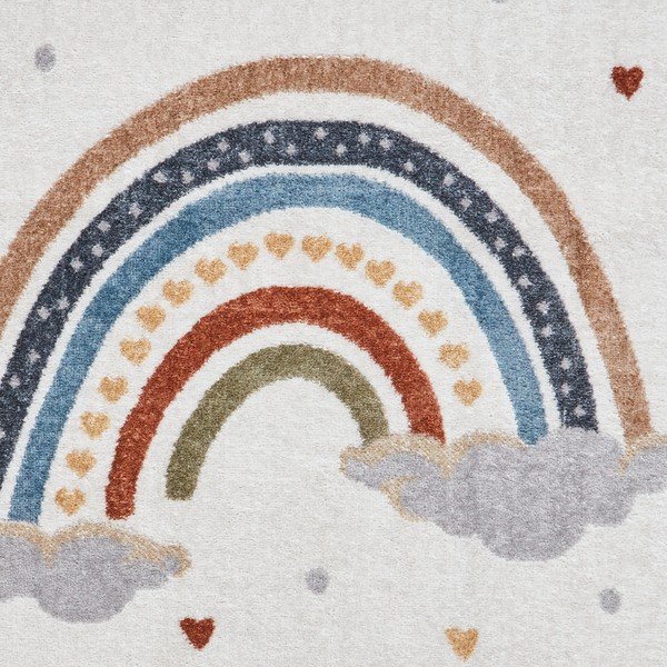 Vaikiškas kilimas kreminės spalvos 120x170 cm Vida Rainbow – Think Rugs-image-2