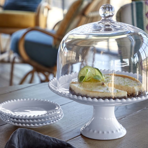 Balta akmens masės lėkštė Costa Nova Pearl, ⌀ 17 cm-image-2