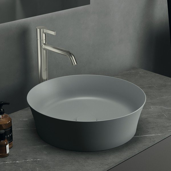 Iš keramikos apvalios formos praustuvas šviesiai pilkos spalvos ø 40 cm Ipalyss – Ideal Standard-image-1