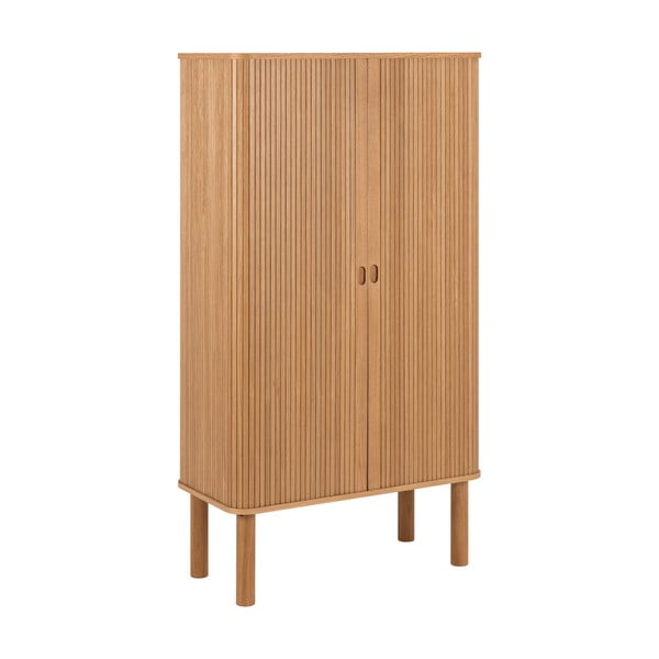 Spintelė natūralios spalvos iš ąžuolo su stumdomomis durimis 80x145 cm Langley – Actona-image-2