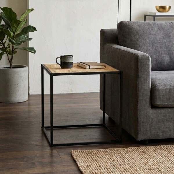 Iš rotango šoninis stalas 44x44 cm Depok – Premier Housewares-image-3