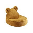 Rudos spalvos iš boucle vaikiškas sėdmaišis Bear – Wigiwama