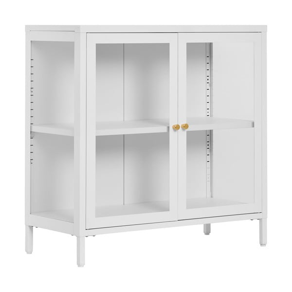 Iš metalo vitrina baltos spalvos 80x80 cm Dalby – House Nordic-image-1