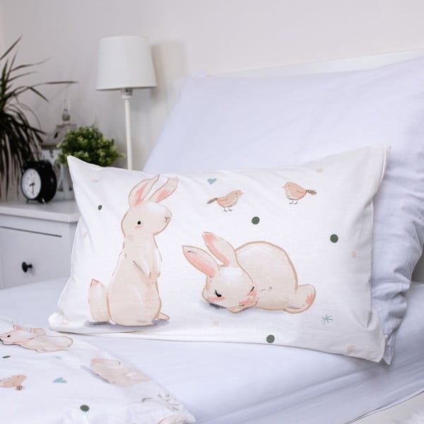 Iš medvilnės vaikiška patalynė vaikiškai lovai 100x135 cm Bunnies – Jerry Fabrics-image-3