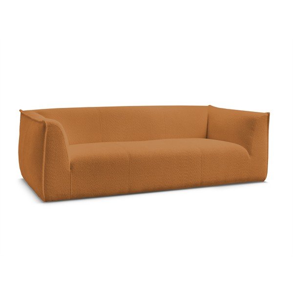 Garstyčių spalvos iš boucle sofa 242 cm Giorgia – Bobochic Paris-image-3