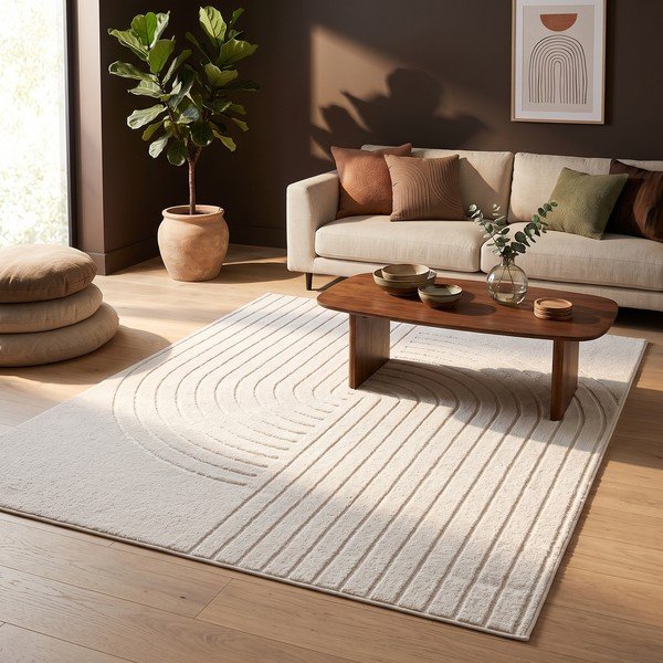 Kreminės spalvos kilimas 200x290 cm Solace – ESTE-image-1