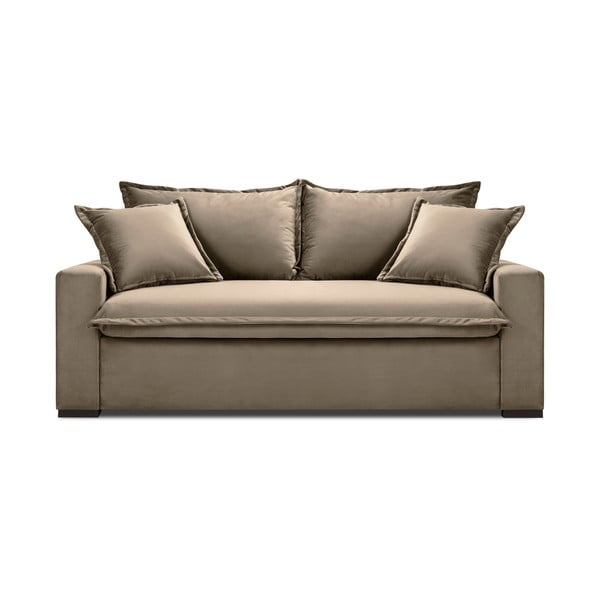 Smėlio spalvos sofa-lova Kooko Home Mezzo