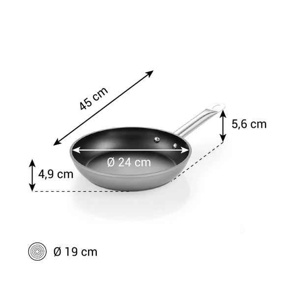 Iš aliuminio keptuvė su nelimpančia danga ø 24 cm GrandChef+ – Tescoma-image-1