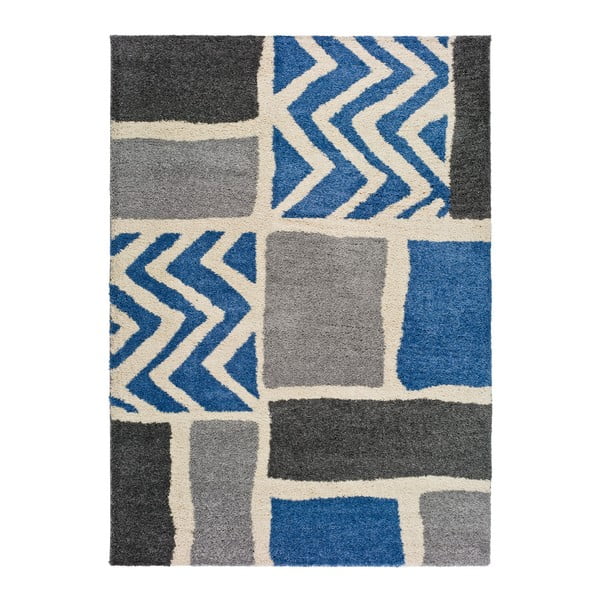 Pilkos ir mėlynos spalvos kilimas "Universal Kasbah Grey", 160 x 230 cm
