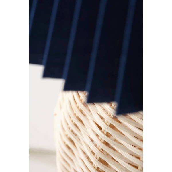 Mėlynos spalvos/natūralios spalvos iš rotango stalinis šviestuvas (aukštis 36 cm) Sisal – Jotex-image-4