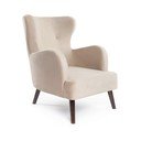 Iš velveto krėslas smėlio spalvos su atlošu Noemye – Bonami Selection