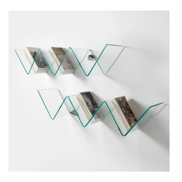 Stiklinė lentyna Tomasucci Zig Zag-image-1