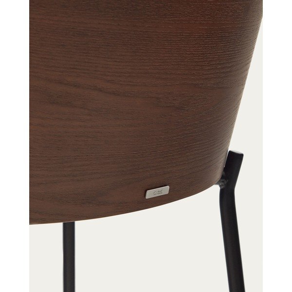 Rudos spalvos/smėlio spalvos baro taburetė (sėdynės aukštis 77 cm) Eamy – Kave Home-image-3