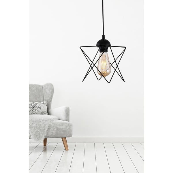 Kabantis šviestuvas juodos spalvos – Opviq lights-image-1