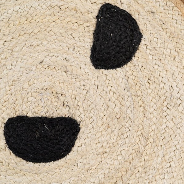 Iš džiuto vaikiškas kilimas natūralios spalvos ø 100 cm Chiquillo – Ixia-image-2