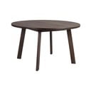 Apvalios formos prailginamas valgomojo stalas tamsiai rudos spalvos iš ąžuolo ø 130 cm Glenside – Rowico