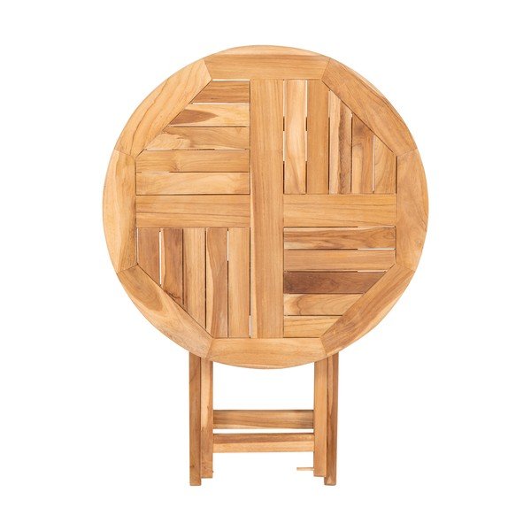 Sodo valgomojo stalas iš tikmedžio Bonami Essentials Oviedo, skersmuo 70 cm-image-4