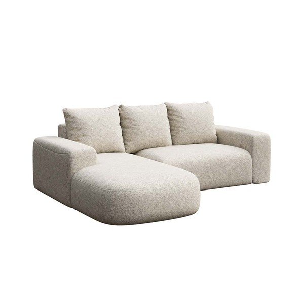 Smėlio spalvos kampinė sofa (su kairiuoju kampu/su gultu) Monce – Rodier-image-2