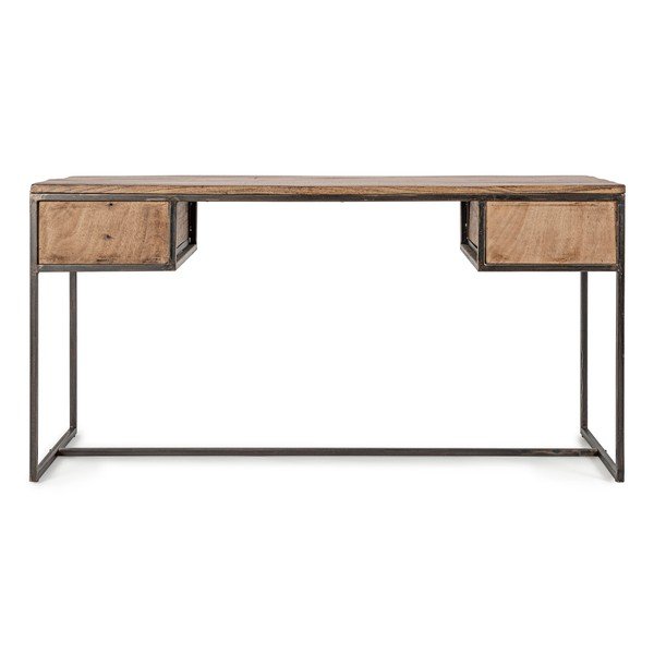 Rašomasis stalas su akacijos stalviršiu 60x150 cm Elmer – Bizzotto-image-2