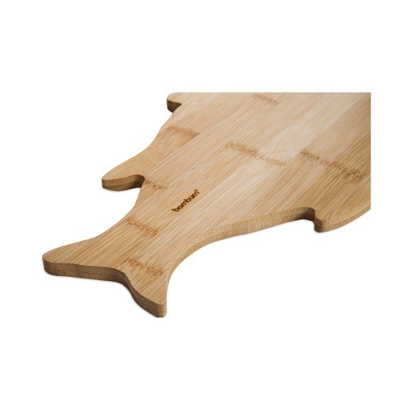 Žuvies formos serviravimo padėklas iš bambuko medienos "Bambum-image-2